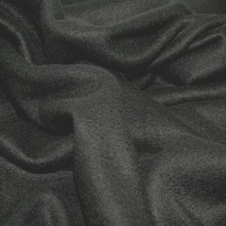 Plain Black Fleece Soft Fabric Anti pil 150cm