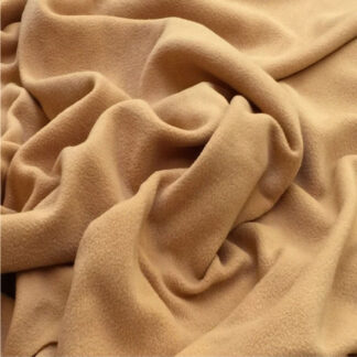 Plain Camel Beige Fleece Soft Fabric Anti Pill 150cm