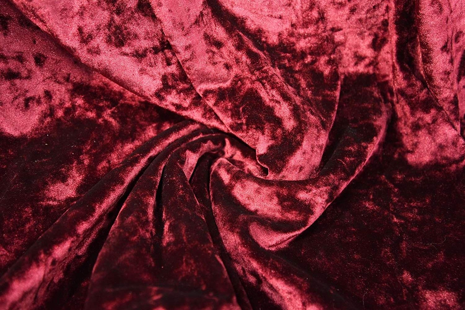 Burgandy Stretched Ice Crushed Velvet Velour Shiny Fabric Wine Red -  Thimbles Fabric Shop
