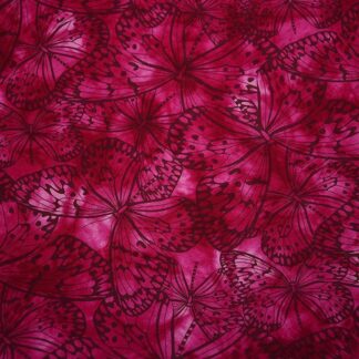 Thimbles Fabric Shop Christams Fat Quarters, Quilting Fabric Indonesian Bali Batik “Butterflies Melody”
