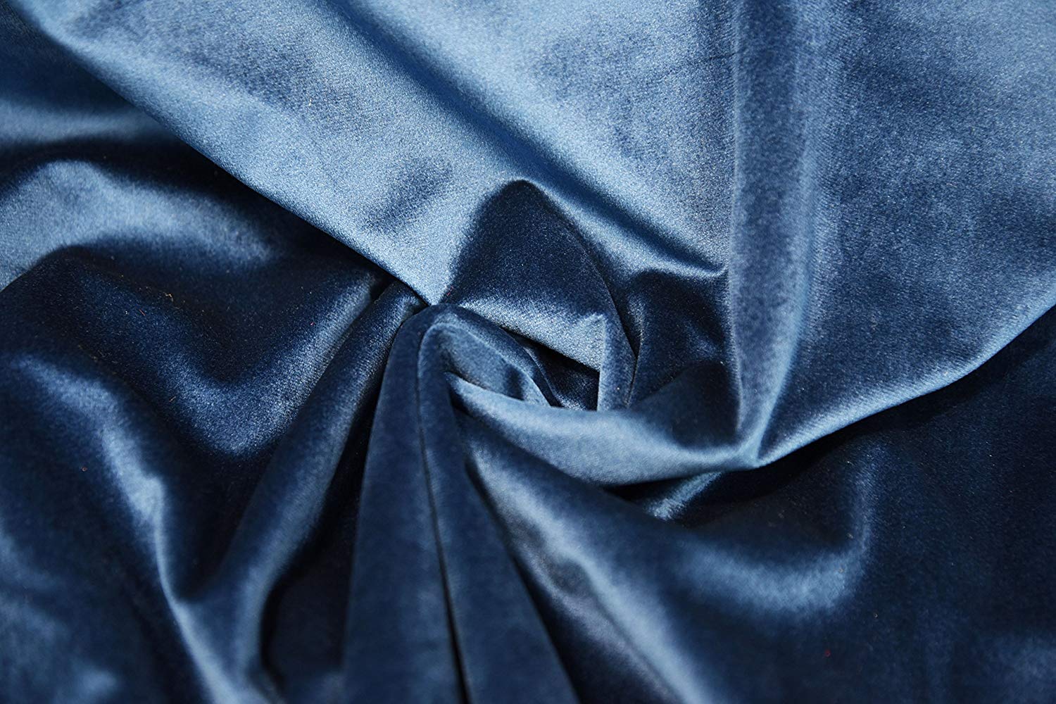 Midnight Blue Stretch Velvet - Bloomsbury Square Dressmaking Fabric