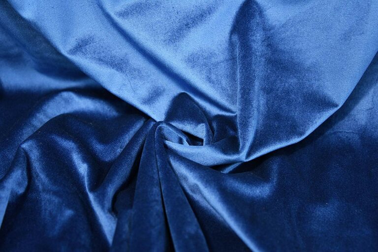 Royal Blue Premium Cotton Velvet Fabric Subtle Shine Woven Velvet ...