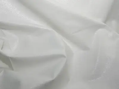 White with Silver Glitter Fairy Dust 100% Egyptian Cotton