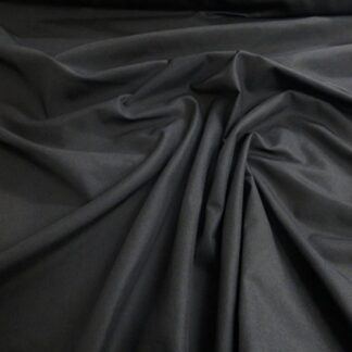 Black Plain Japanese Polycotton Fabric Dressmaking Material Crafts