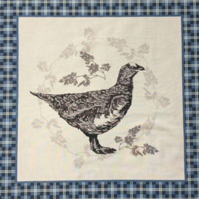 Blue Grouse Panel Sqaure 100% Designer Quilting Cotton