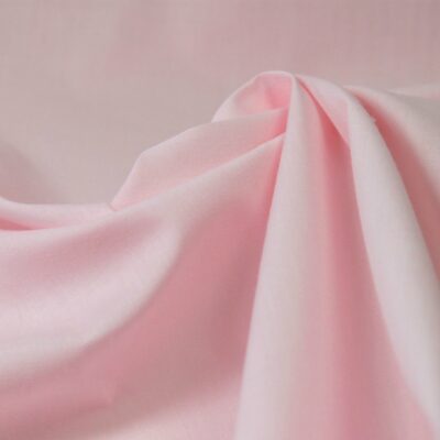 Pale Pink Plain Japanese Polycotton Fabric Dressmaking Material Crafts Gray Sugar Pink