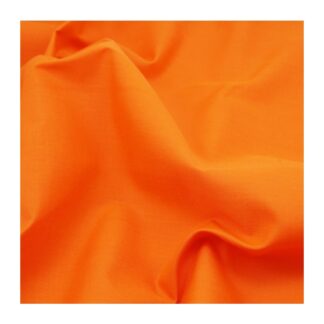 Orange Plain Japanese Polycotton Fabric Dressmaking Material Crafts
