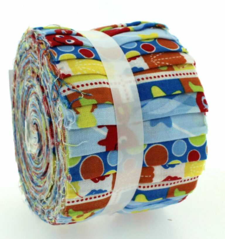 Small Under The Sea Baby Jelly Roll Blue 100% Cotton Quilting Fabric ...