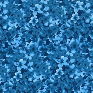 Blue Whisper Flower Fabric 100% Designer Quilting Cotton Michael Miller