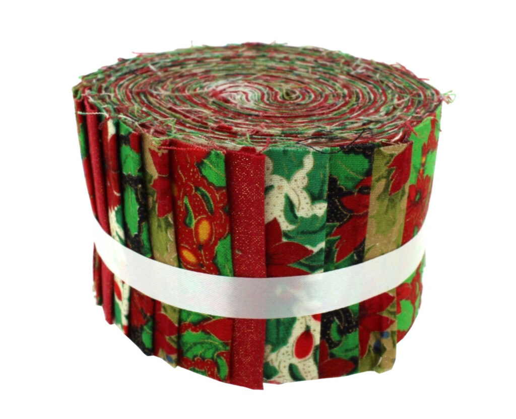 Christmas Floral Baby Jelly Roll Thimbles Fabric Shop