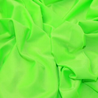Neon Green Plain Nylon Spandex Lycra Quality Fabric All Way Stretch Dancewear