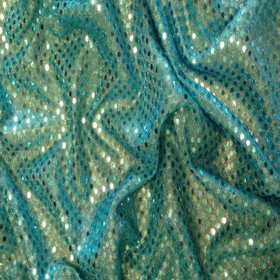 Emerald Green - All-Over Sequin Fabric - Thimbles Fabric Shop Online
