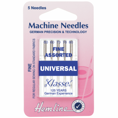 Fine Assorted Universal Sewing Machine Needles