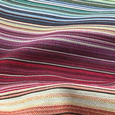 Colourful Lines Designer Heavyweight Woven Tapestry Fabric