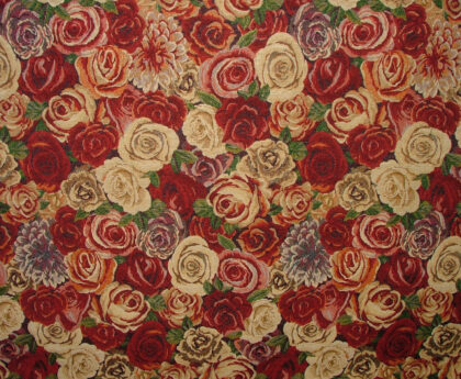 Designer Heavyweight Woven Floral Tapestry Fabric