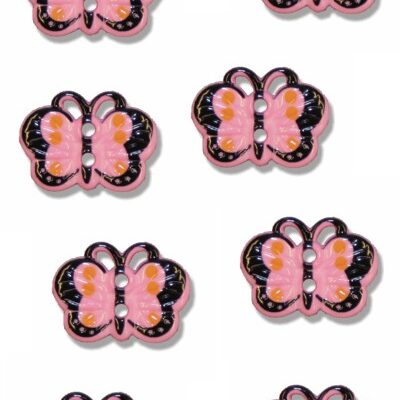 butterfly-button-plastic-pink-colour