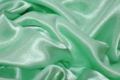 Pastel Mint Green Silky Satin Fabric Dress Making Material Lining 150cm/60"