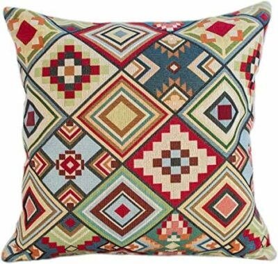 Big Aztec Designer Heavyweight Woven Multicoloured Tapestry Fabric - Image 7