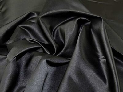 Black - Japanese Luxurious Duchess Satin Fabric - Image 2