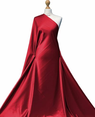 Burgandy / Wine - Japanese Luxurious Duchess Satin Fabric - Image 3