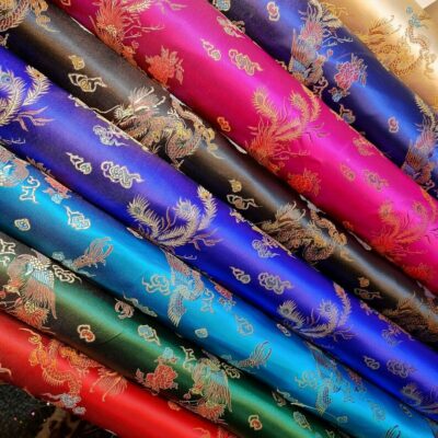 Chinese Brocade Satin Fabric