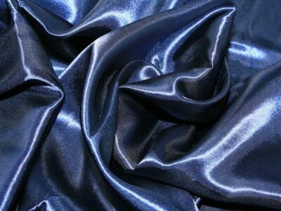Navy Silky Satin Fabric Dress Making Material Lining 150cm/60"