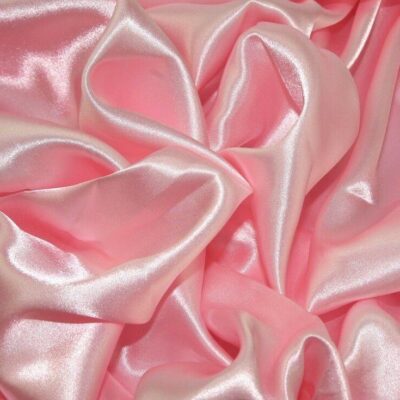Pale Pink Silky Satin Fabric Dress Making Material Lining 150cm/60"