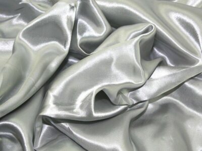 Sliver Silky Satin Fabric Dress Making Material Lining 150cm/60"