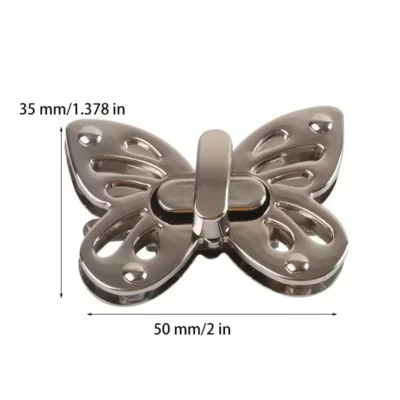 Butterfly Clasps/Buckles Twist Turn Lock -  Black - Image 4