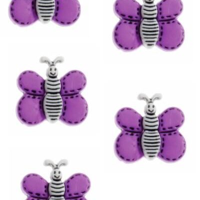 butterfly-button-purple-colour
