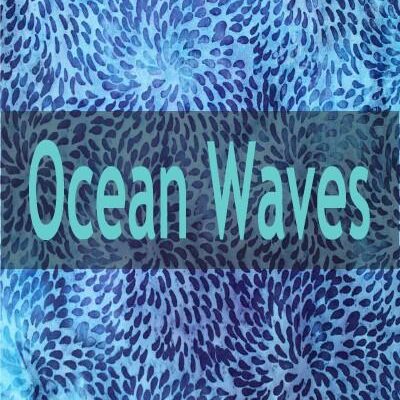 Indonesian Bali Batik "Ocean Waves"