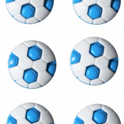 football-button-blue-colour