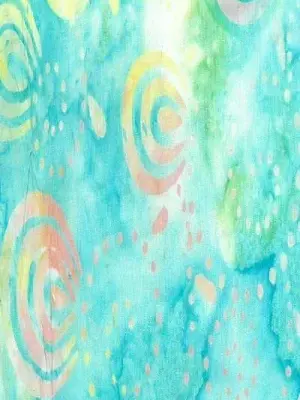 100% Cotton Indonesian Bali Batik Horse Shoe Sea Shell Spots Printed Tie & Dyed Fabric