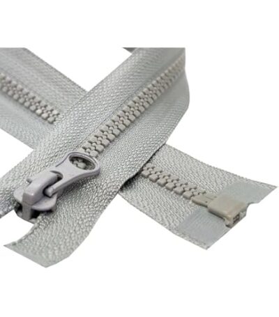 24"/61cm Light Grey Chunky Open Ended Zip