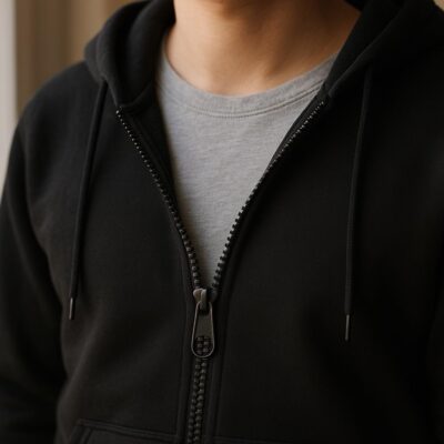 30"/76cm Dark Grey Chunky Open Ended Zip - Image 4