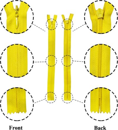 9"/23cm Gold Invisible Concealed Zip - Image 6