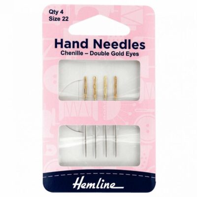 Hand Needle Chenille Double Gold Size 22