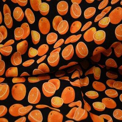 black-100-cotton-satsuma-oranges-printed-quality-canvas-fabric-denim-look-woven-fabric-useful-for-dressmaking-crafts-patchwork-handbags-upholstery-shoes-fashion-projects