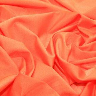 Neon Orange Plain Nylon Spandex Lycra Quality Fabric All Way Stretch Dancewear