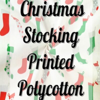 Christmas Stockings Print Polycotton