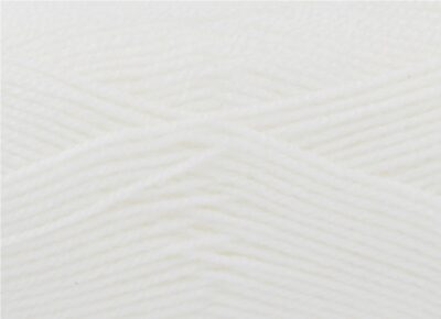 White 100% Acrylic Wool/Yarn Pricewise Double Knitting King Cole - Code(036001) 100g