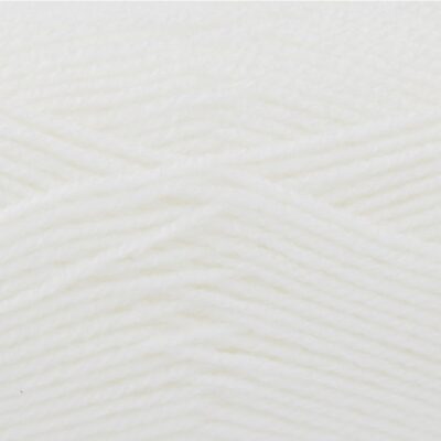 White 100% Acrylic Wool/Yarn Pricewise Double Knitting King Cole - Code(036001) 100g