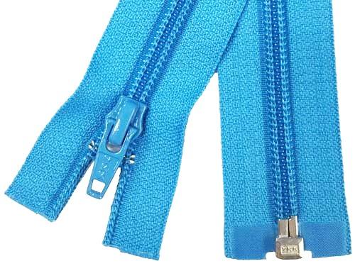 10 x 1 Metre Of Open Ended Zips Assorted Colours With Pullers