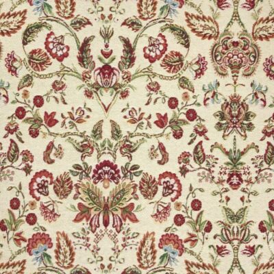 New World Tapestry Fabric - Birds William Cream - Image 4