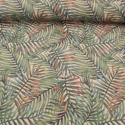 New World Tapestry Fabric - Tropical Palm Leaves - Image 4