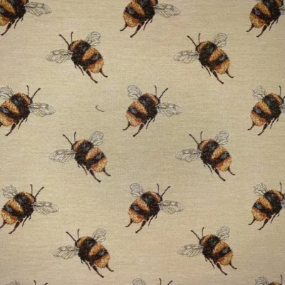 New World Woven Tapestry Fabric - Bumble Bee - Image 3