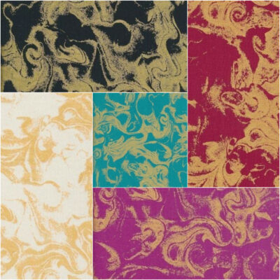 Gilded Swirls Cotton Fabric