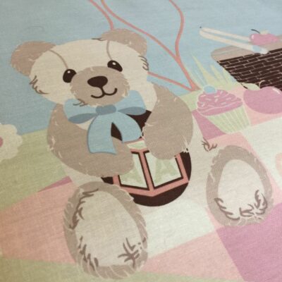 Pastel Main Panel Teddy Bear Picnic Collection - Image 2