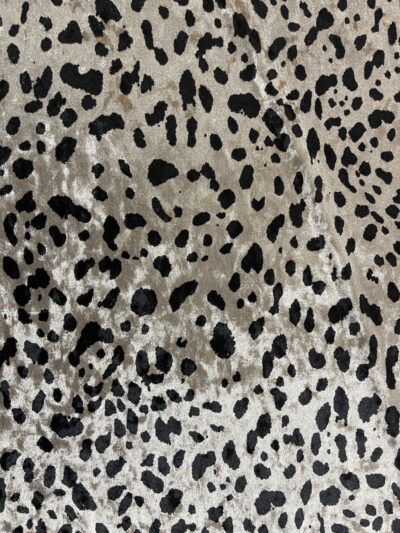 Dalmatian Abstract Spots Animal Print Ice Crushed Velvet