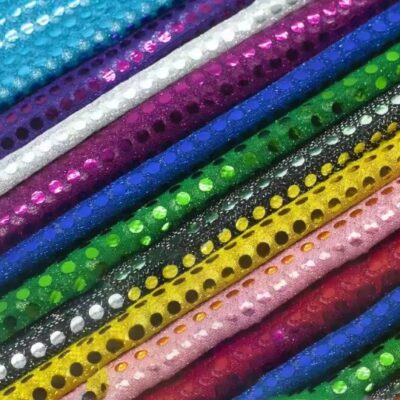 6mm Round Hologram Sequin On Mesh
